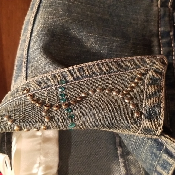 V Christina Jean Jacket with Rhinestones & Metal Work, Size S - Picture 3 of 9